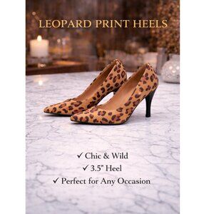 Splash Fashion Footwear - Leopard Print Pumps